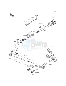 NINJA_ZX-6R ZX636EFF FR GB XX (EU ME A(FRICA) drawing Gear Change Mechanism