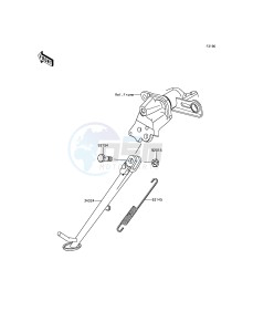 ER-6N ER650ECF XX (EU ME A(FRICA) drawing Stand(s)