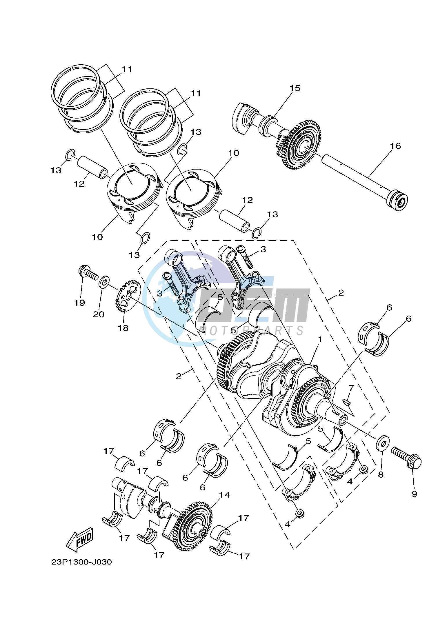 CRANKSHAFT & PISTON