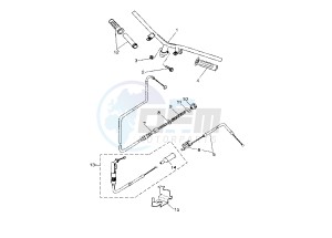 YH WHY 50 drawing STEERING HANDLE- CABLE