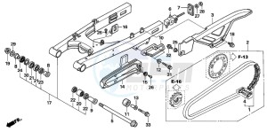 FMX650 FMX650 drawing SWINGARM