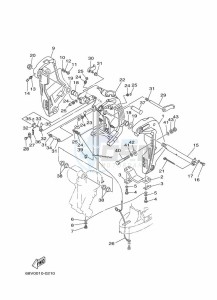 LF115TXR-2009 drawing FRONT-FAIRING-BRACKET