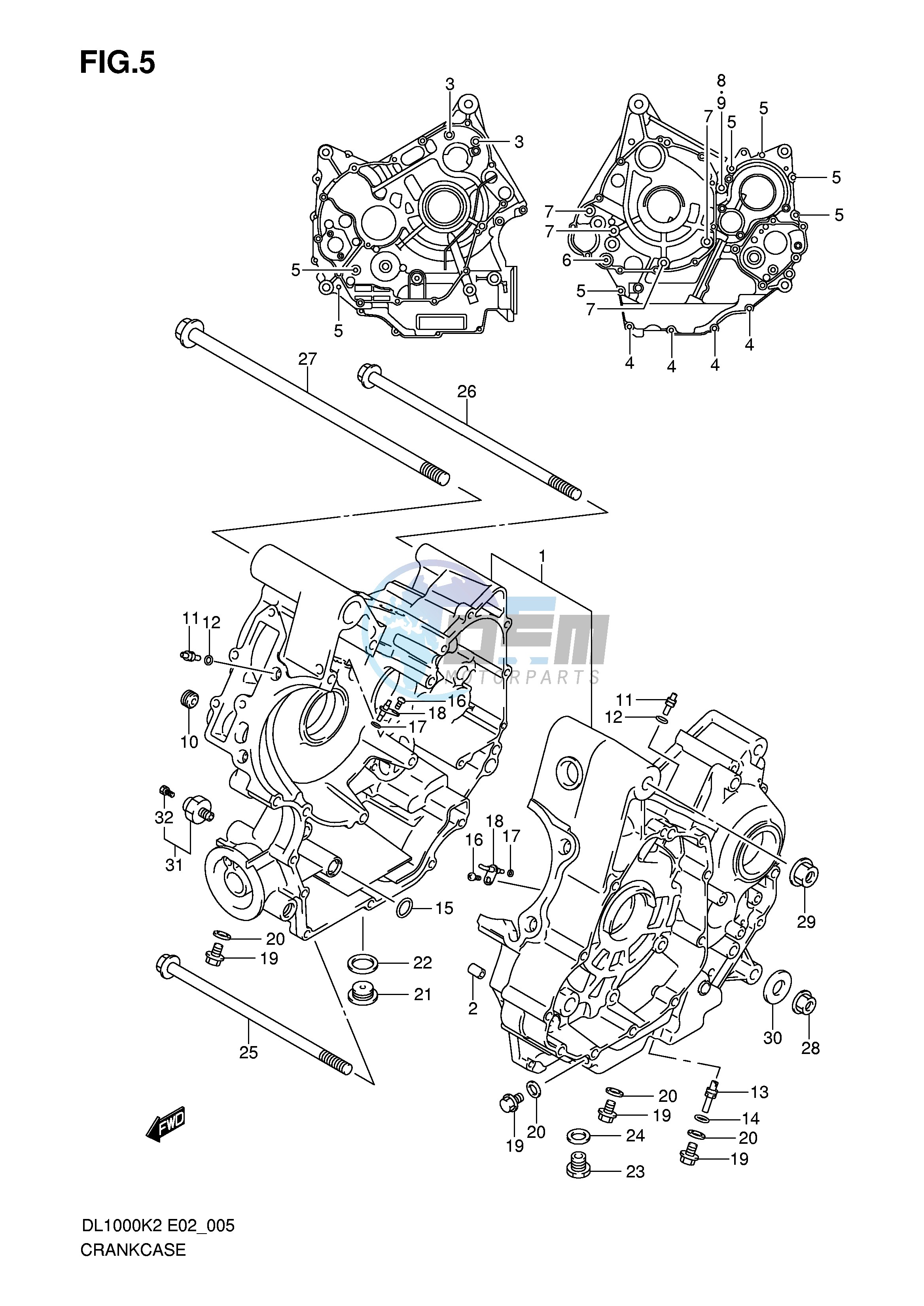 CRANKCASE (MODEL K2 K3 K4 K5)