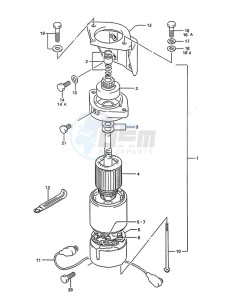 DT 75 drawing Starting Motor