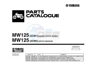 MW125 MW-125 TRICITY TRICITY 125 (2CM1 2CM5) drawing .1-Front-Page