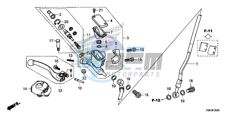 FRONT BRAKE MASTER CYLINDER