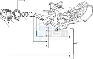 Typhoon 50 m.y. 2004 drawing Cylinder-piston-wrist pin assy