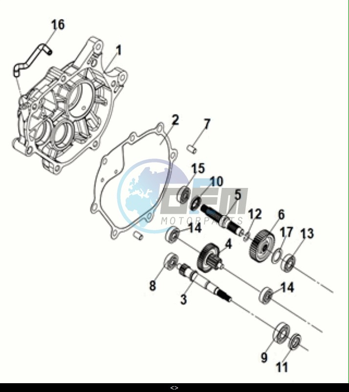 MISSION CASE-DRIVE SHAFT