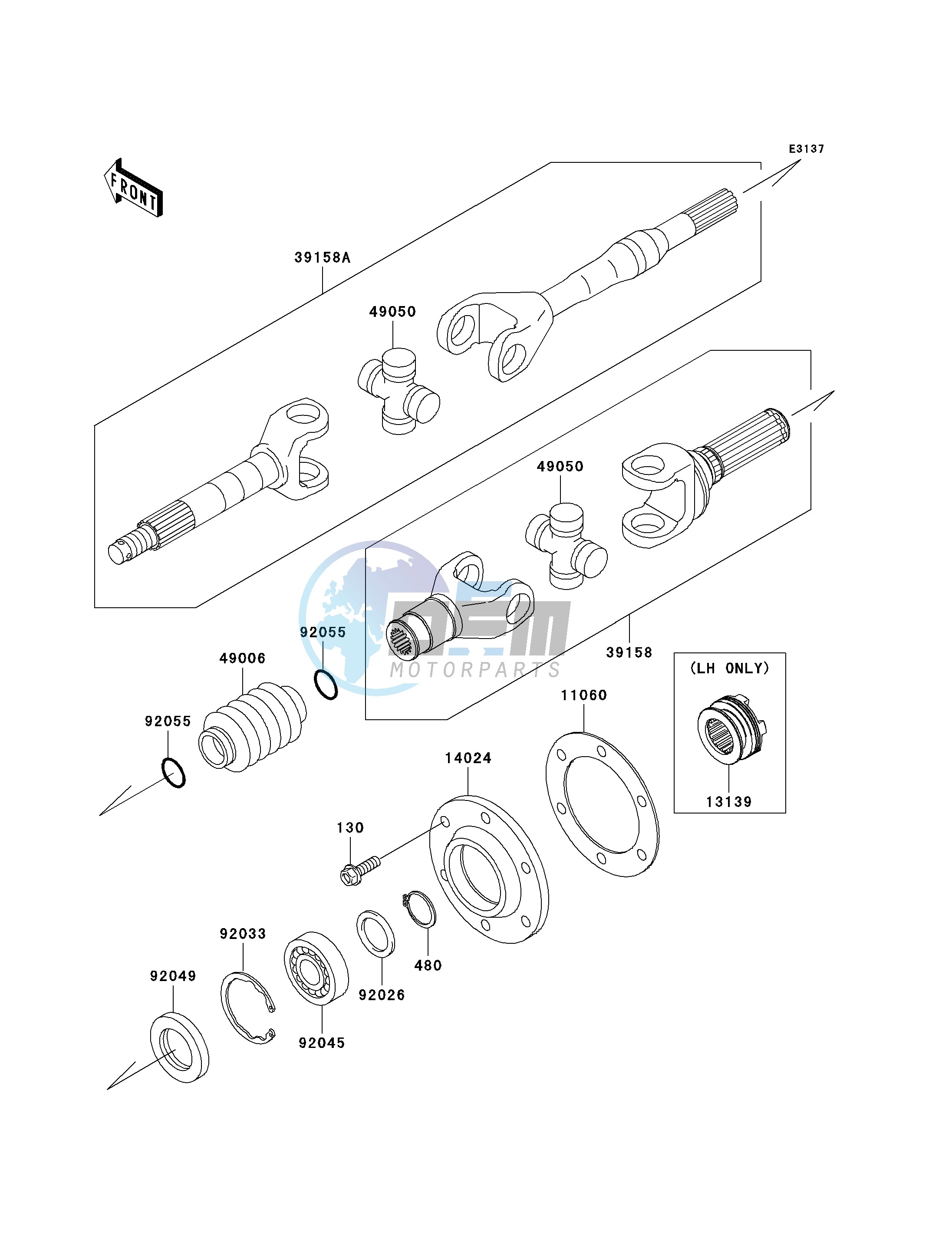 DRIVE SHAFT-REAR