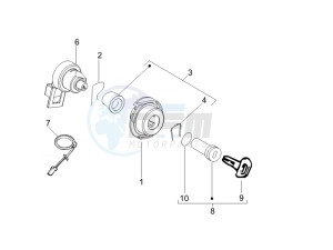 Liberty 125 4t e3 (UK) UK drawing Locks