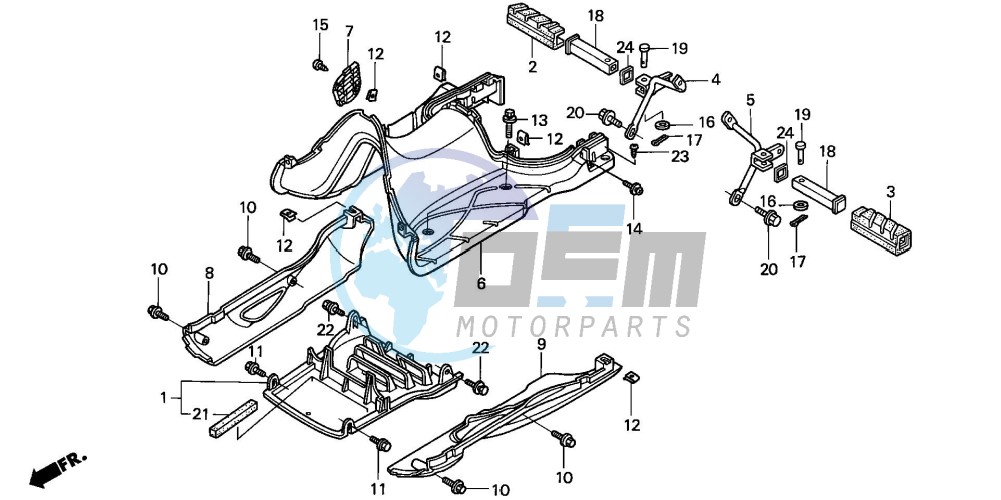 FLOOR PANEL/PILLION STEP