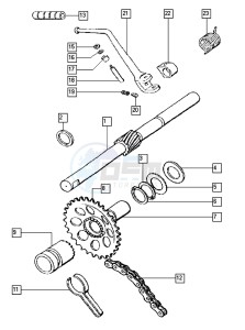 STREETMATE_24-45kmh_K3-K7 50 K3-K7 drawing Countershaft