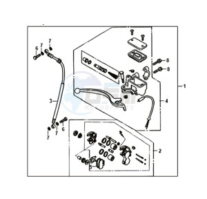 JET 14 25KMH 50 (L8) NL EURO4 drawing BRAKE SYSTEM