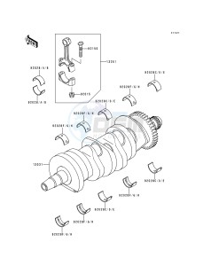 ZX 600 G [NINJA ZX-6R] (G1-G2) [NINJA ZX-6R] drawing CRANKSHAFT