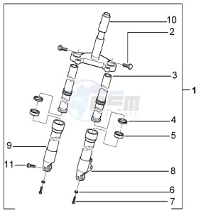 Runner 200 VXR 4t drawing Fork