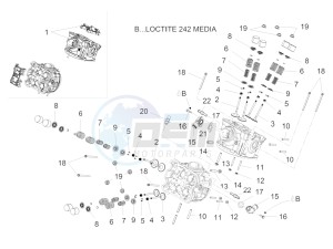 ETV 1200 Caponord Rally (EMEA, APAC) drawing Cylinder head - valves