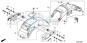 VT750SB drawing REAR FENDER