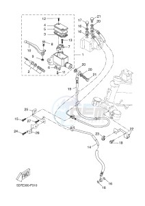 YZF-R125A YZF-R125 ABS R125 (5D7X 5D7X 5D7X 5D7X 5D7X) drawing FRONT MASTER CYLINDER