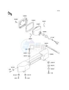 KLF 300 C [BAYOU 300 4X4] (C15-C17 C17 CAN ONLY) [BAYOU 300 4X4] drawing HEADLIGHT-- S- -