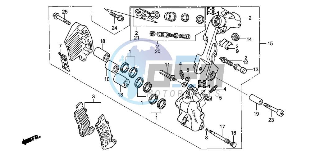 L. FRONT BRAKE CALIPER