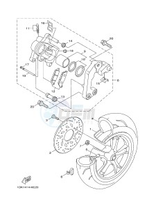 XC125R MAJESTY S (2PE1) drawing REAR WHEEL