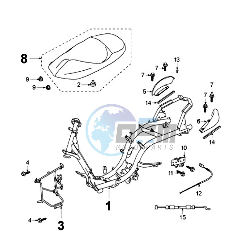 FRAME AND SADDLE