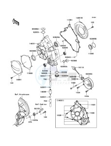 KFX700 KSV700-A2 EU drawing Engine Cover(s)