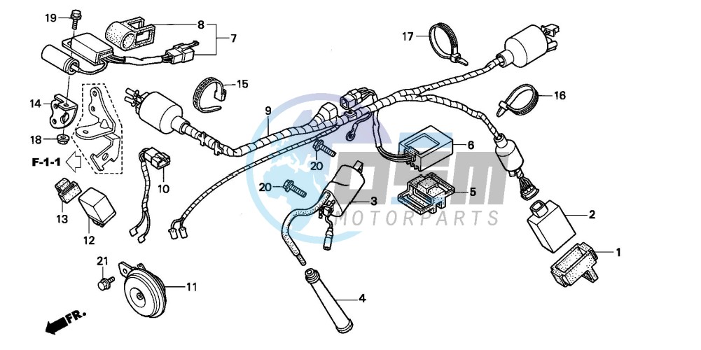 WIRE HARNESS/ IGNITION COIL (DK/ED/U)