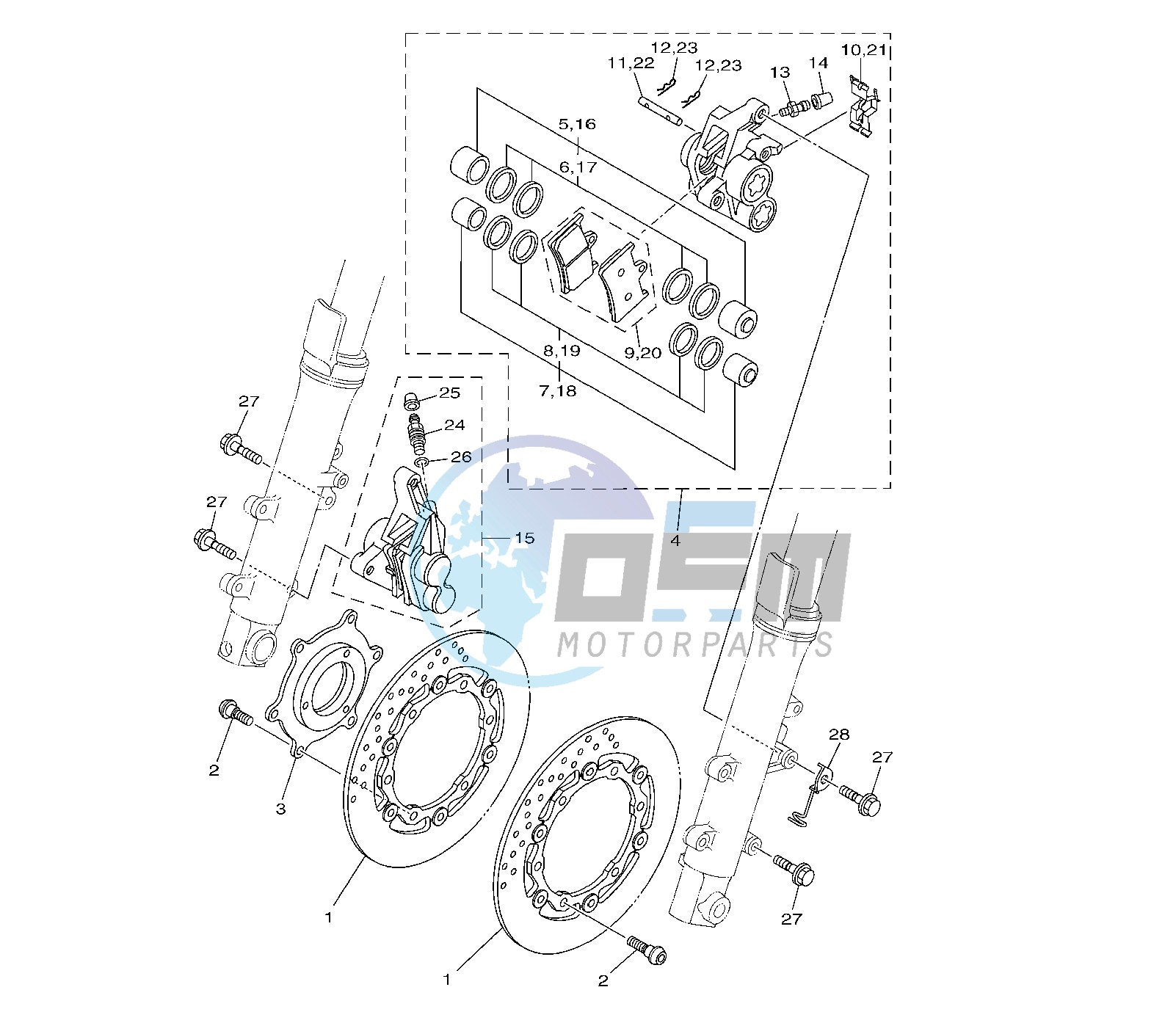 FRONT BRAKE CALIPER