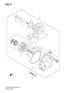 GSX-R600 (E3-E28) drawing WATER PUMP