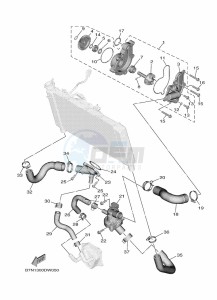 MT-09 MTN890 (B7NV) drawing WATER PUMP