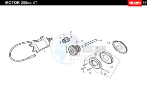 TANGO-250-WHITE drawing STARTER MOTOR