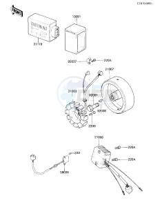 KZ 250 D [CSR] (D2) [CSR] drawing IGNITION_GENERATOR_REGULATOR -- 81 D2- -