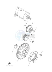 YXM700E YXM700PE YXM700PE (1XP4) drawing STARTER CLUTCH