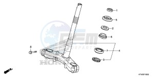 SH300AE SH300AE UK - (E) drawing STEERING STEM