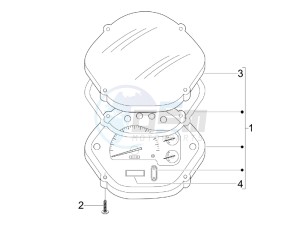 GTS 300 ie USA drawing Meter combination - Cruscotto