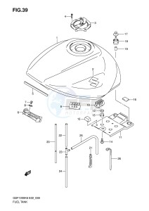 GSF1200 (E2) Bandit drawing FUEL TANK