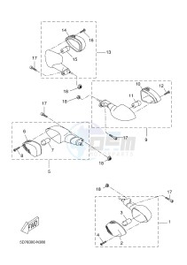 MT125A MT-125 ABS (BR36 BR36 BR36 BR36) drawing FLASHER LIGHT