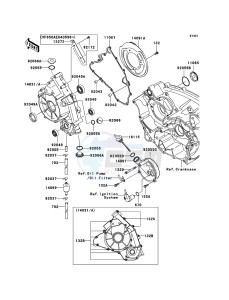 KVF650 4x4 KVF650D8F EU GB drawing Engine Cover(s)