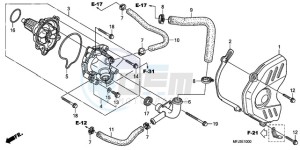 CBR600RRA UK - (E / 3E) drawing WATER PUMP