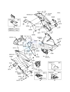 NINJA 250SL ABS BX250BGFA XX (EU ME A(FRICA) drawing Cowling Lowers