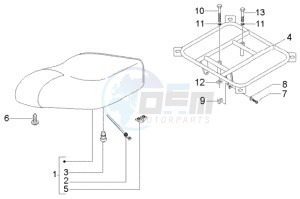 Liberty 125 Leader RST ptt(F) France drawing Saddle - carrier