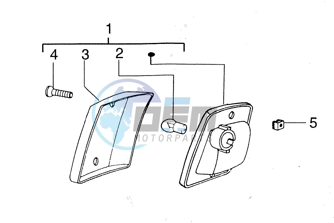 Rear turn indicator