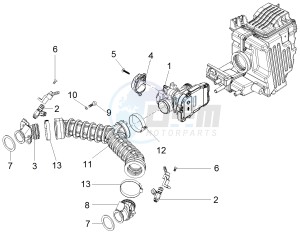 V7 II Stornello ABS 750 (APAC) drawing Throttle body