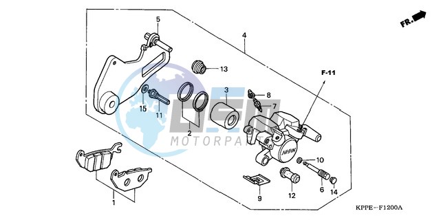 REAR BRAKE CALIPER