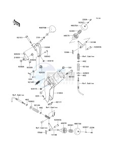 KAF400 A [MULE 610 4X4] (A1) A1 drawing SHIFT LEVER-- S- -