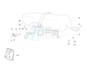 PX 150 2T NOABS E3 (EMEA, APAC, LATAM) drawing Saddle/seats