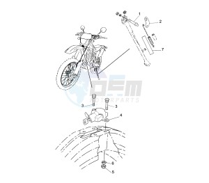 WR F 250 drawing SIDE STAND EURO KIT