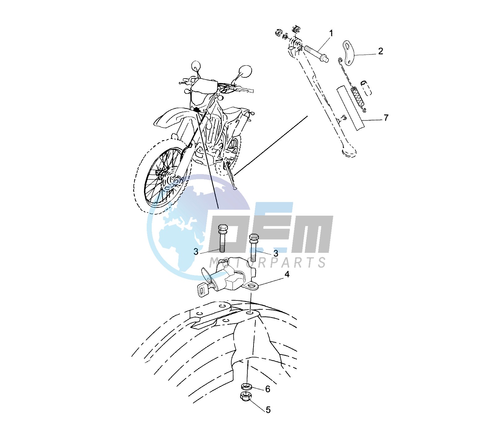 SIDE STAND EURO KIT