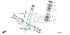 CRF250XC drawing STEERING STEM